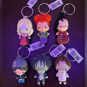 Set of 6  Disney Hocus Pocus Keychains
